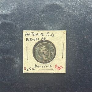 Ancient Roman Silver Denarius coin